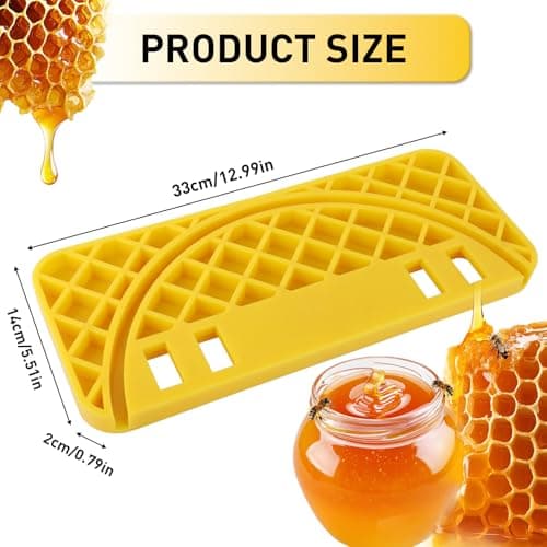 CYSFETENA Honey Uncapping Tool Tank Holder, Honey Harvesting Equipment, Easy Clean Honey Uncapping Tank Bucket Scraper for Beekeeping Hive Frames Cleaning, Fit All 5 or 6 Gallon Bucket - Thumbnail 5