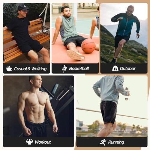 3 Pack Gym Basketball Mens Shorts - Quick Dry Black Workout Athletic Shorts with Pockets for Casual Running (S-6XL) - Thumbnail 5