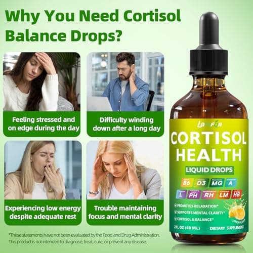 13 in 1 Cortisol Reducer for Women - Cortisol Supplements with Magnesium Glycinate, Ashwagandha, L-Theanine, Supports Stress Relief, Sleep, Hormone Balance & Mood, Fast Absorbing Formul (Lemon Flavor) - Thumbnail 6