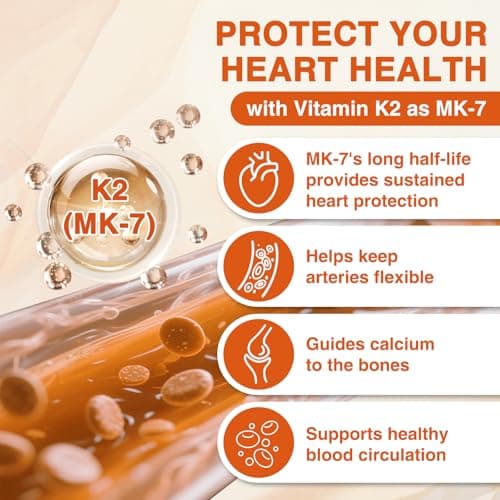 ZEBORA Vitamin D3 K2 - Maximum Strength 10000IU D3 & 100mg K2 as MK-7 - Heart, Bone, Immune Health & Antioxidan Defenses Support - Gluten-Free, Non-GMO, 120 Capsules - Thumbnail 5