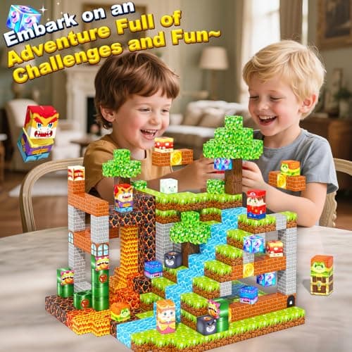 Magnetic Blocks Building Toys, Mine Magnet World Game Set for Kids Ages 4-8 5-7 6-8, STEM Sensory Magnetic Toys for Toddlers, Gift for 3+ Year Old Boys Girls - Thumbnail 4