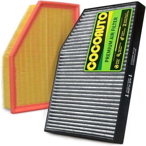 COCOAUTO Cabin & Engine Air Filter Kit for 2018-2019 X3 (XDrive30i/SDrive30i/M40i), 2019 X4; 2020-21 X3 (XDrive30i/SDrive30i); 2020-22 X4 (XDrive30i Only), NOT for M40i Models from 2020 and Later! - Image 1