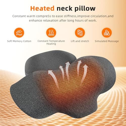 Sanivor 3-in-1 Neck Massager Pillow - Neck Cervical Traction Device with Heat,Vibration Massage & Airbag Traction,Neck Pillow for Pain Relief Deep Tissue Ergonomic Neck Shoulder Relaxer Gift Idea - Thumbnail 3