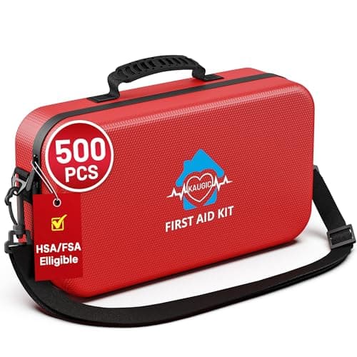 500 Pcs First Aid Kit for Home/Car/Travel/Camping/Businesses, Waterproof Emergency Kit for Hiking, Sports, Truck, Office, Vehicle & Outdoor Emergency Supplies, Well-Organized Home Travel Essentials - Image 1