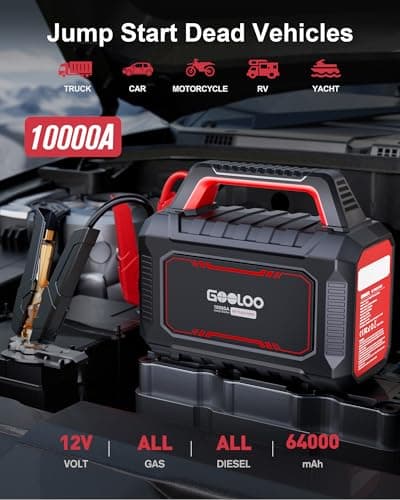GOOLOO GT Truck PRO 10000A & 64000mAh Jump Starter with 65W Fast Charge - Thumbnail 3
