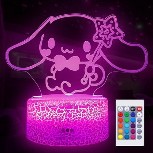 COBIKU 16 Colors Night Light 3D Illusion Table Lamp with Touch & Remote Control Acrylic LED Lamp Anime Led Light Cute Desk Lamp for Kids Artwork Decor Christmas Halloween Birthday Decoration Gifts - Image 1