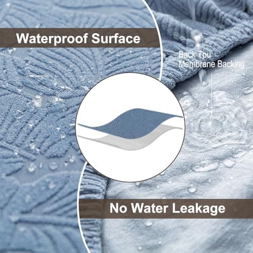 YUEANG Waterproof Dining Chair Covers, Chair Covers for Dining Room Stretch Parsons Chair Slipcover, for Dining Room Kitchen Chair Protector Cover, Removable, Washable - Thumbnail 3