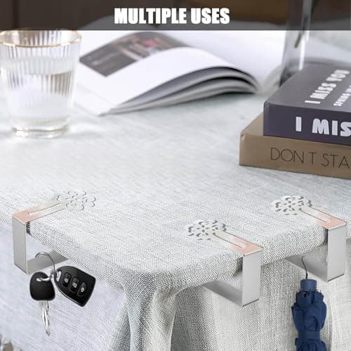 Tablecloth Clips for Outdoor Thick Tables 10 Pack, Lucky Clover Picnic Table Cloth Holder Clip Indoor, Heavy Duty Stainless Steel Cover Clamp for Party Wedding Home Restaurant Camping Accessories - Thumbnail 4