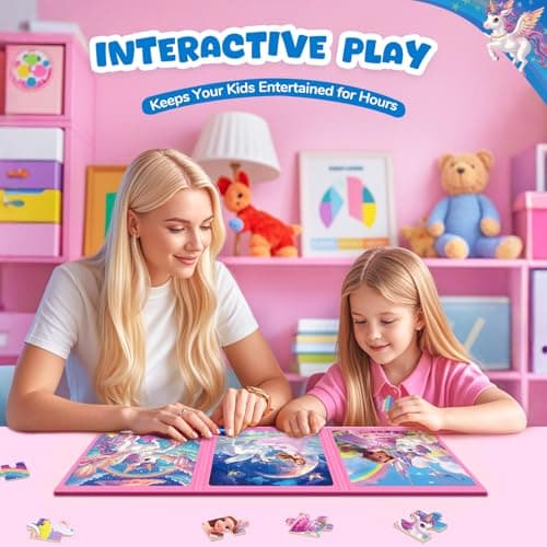 Magnetic Jigsaw Puzzles for Toddlers Kids 3-8 Girls,(3 36-Pieces) Travel Puzzles Toys for Kids Ages 4-6,Take-Along Car Airplane Road Trip Activities Game for 3 4 5 6 7 8 Year Old Birthday Gift - Thumbnail 4