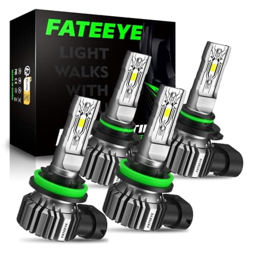 FateEye H11 9005 LED Light Bulbs 40000LM 6500K High Beam Low Beam Bulb LED Fog Light Kit, 1:1 Size, Plug and Play, Fog Bulbs - Image 1