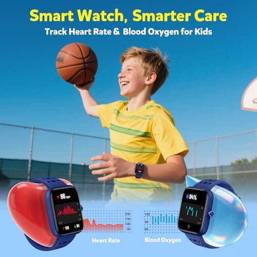 Gydom Smart Watch for Kids, Without/with APP Mode, 1.83" Touchscreen Fitness Tracker Watch, Heart Rate/Sleep Monitor, IP68 Waterproof Pedometer, Puzzle Games for Girls Boys Teens 5-16, 81 Sport Mode - Thumbnail 5