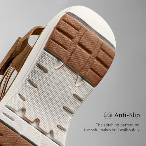 Vilanva Women's Comfortable Walking Sandals (Dark Brown Size 10) - Thumbnail 5