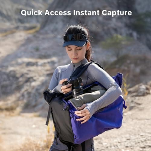 PGYTECH OnePro Ultralight Camera Backpack, Expandable Camera Bag 30L for Photographers, Outdoor Travel Bag with Dividers and 16" Laptop Sleeve, Compatible with DSLR/Drones/Mirrorless (Space Black) - Thumbnail 6