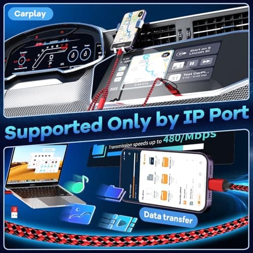 Firsting Travel Essentials 3in2 Multi Charging Cable for iPhone Watch Charger,USB A/C to Type C/IP/iWatch Charger,Travel Chargers for Multiple Devices Compatible with iWatch Series&iPhone 16-12 5FT - Thumbnail 4