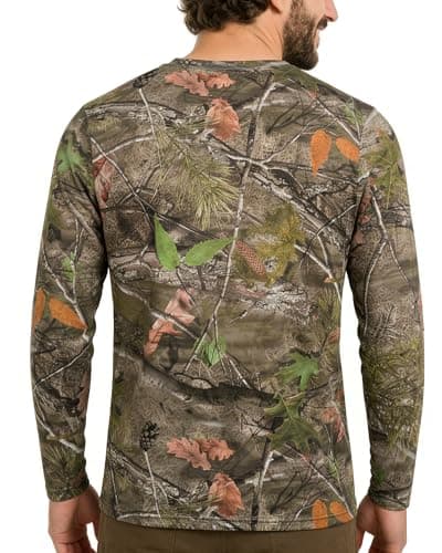 ARRIS Ghost Veil Camo Hunting Long Sleeve Shirt for Men – Lightweight Stretchable Elastic Shirt, UV Sun Protection & Cooling Breathable for Hunting Hiking Fishing Camping - Thumbnail 2