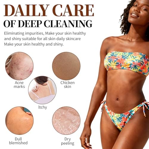 African Net Sponge 5-piece exfoliating Scrub is Suitable for All Skin Types,Bath Sponge for the face and Body, Durable and Gently Exfoliation - Thumbnail 3