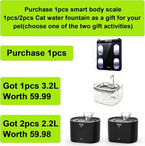 PGID Smart Scale for Body Weight,29 Body Composition Scales w BMI,Body Fat,Muscle Mass Monitors,Digital Bathroom Scales with LED Handle Display,Body Pod Scale Syncs with App for 24 Users 180KG/400Lb - Thumbnail 4