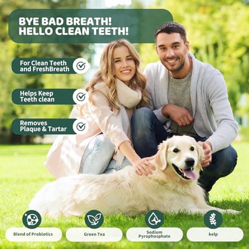 Vialoe Dog Teeth Cleaning Powder 200g – Enzymatic Plaque & Tartar Remover with Probiotics 0.5B CFU – Natural Brown Algae & Green Tea for Fresh Breath – Dental Powder for All Dogs, 90-Day Supply - Thumbnail 5