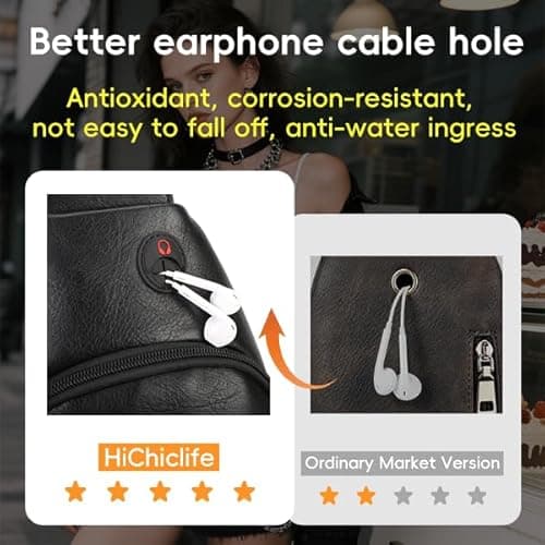 HiChiclife Sling Bag for Women Crossbody Bags for Women Trendy Crossbody purse Fanny Pack Chest Bag for Travel - Thumbnail 3