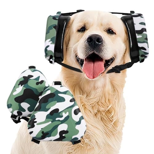 uaidie Dog Ear Muffs Noise Protection, Noise Cancelling Headphones for Dogs, Ear Covers for Hearing Protection and Anxiety - Camouflage - Image 1