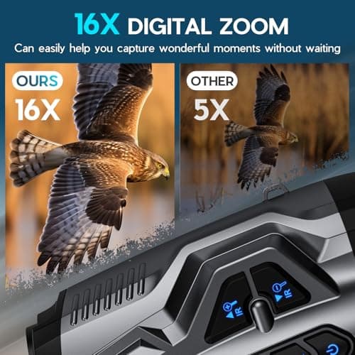 WISHBETY 4K Night Vision Goggles for Adults,16X Zoom Night Vision Binoculars with 1000FT Infrared Range,5000mAh Rechargeable Battery,3.5" Screen,Include 32GB Card,Gift for Mens and Outdoor Enthusiasts - Thumbnail 4
