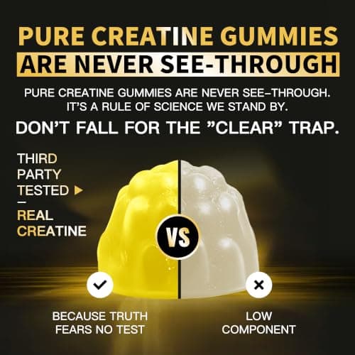 Nutravita NSF Certified Creatine Gummy - Creatine Monohydrate Gummies for Men & Women-5g of Creatine Monohydrate per Serving - Sugar Free,Vegan, Passion Fruit Flavor, 120 Count - Thumbnail 3