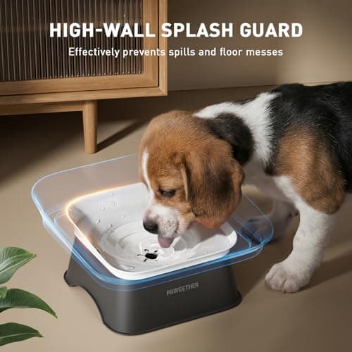 PAWGETHER® No Spill Water Bowl for Dog 2L/68oz Splash Proof Slow Drinking Dog Bowls on Vehicle Travel No Drip Slow Water Bowl for Messy Drinkers Perfect for Small to Medium Sized Dogs - Thumbnail 3