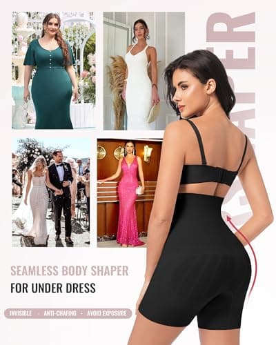 ForeverShaper Tummy Control Shapewear for Women Seamless High Waist Shaper Shorts Butt Lifting Thighs Slimmer for Under Dress - Thumbnail 5