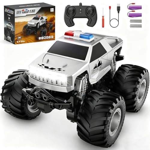 Amilacily Remote Control Car, All Terrain Remote Control Truck, RC Cars with 360 Degree Spins, Pickup-Style Toy Car with Light, Rechargeable RC Truck for Boys Girl Kids 4-7 8-12 6-8 - Image 1