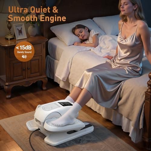 STYNGT Under Desk Elliptical Exercise Machine, Elliptical Leg Exerciser as Seen on TV, 12 Speeds Leg Exerciser While Sitting for Seniors, Electric Seated Foot Pedal Exerciser for Home Gift for Women - Thumbnail 6