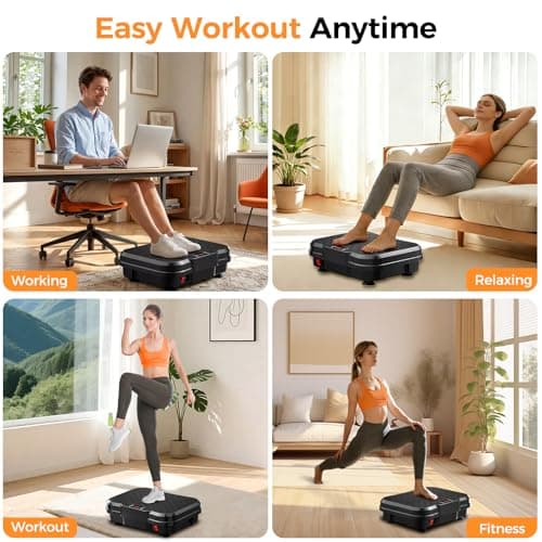 Trekora Vibration Plate Exercise Machine for Lymphatic Drainage, Vibration Platform for Weight Loss, 400 Lbs Capacity Shake Plate Full Body Workout Vibrate Fitness Platform for Home Women Men - Thumbnail 3