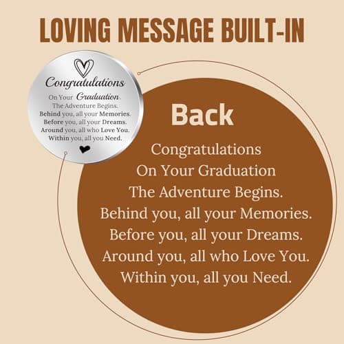 Graduation 2026 Gifts For Him Her - Graduation Keychain, Masters Degree College High School Student Graduate Gifts for Son Daughter Boyfriend Girlfriend - Inspirational Birthday Graduations Gifts - Thumbnail 3
