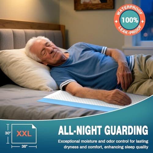 AAY Bed Pads Disposable 30" x 36" (50 Count), Extra Large Super Absorbency Disposable Underpads for Incontinence, Premium Leakproof Protective Chucks Pee Pads for Adult, Kids, Puppy Training - Thumbnail 4