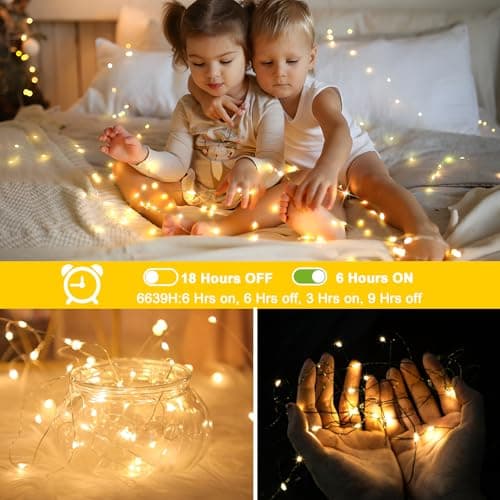 KNONEW 400FT Outdoor Christmas Fairy Lights Plug in,1200 LED String Lights Outdoor Waterproof 8 Modes Memory Times for Wedding Bedroom Walls Garden Trees Decoration(Warm White) - Thumbnail 3
