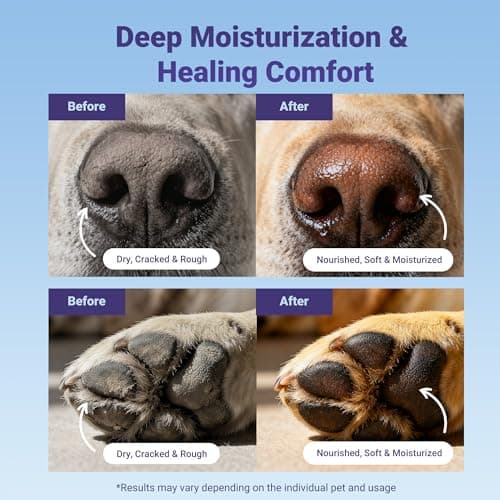 Lick-Safe Dog Paw Balm & Nose Balm, 2.1 oz | Natural Dog Balm with Coconut Oil for Dry Nose, Cracked Paws | Cat Paw Wax and Moisturizer, Nose Butter, Snout Soother | Winter Protection - Thumbnail 4