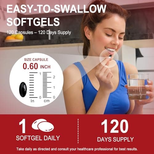 ZUZOKKAHA Astaxanthin Supplements 12mg - 120 Softgels | Premium Natural Antioxidant from Microalgae | Eye, Skin, Brain, Joint, Heart & Immune Health Support | Non-GMO, Gluten-Free - Thumbnail 4