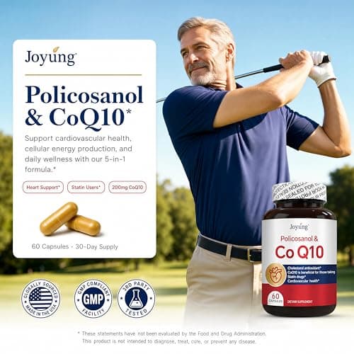 Joyung CoQ10 200mg Supplement with Ginkgo Biloba 100mg - coenzyme Q10, Supports Heart Health, Brain Function, Cellular Energy Production & Healthy Aging* - Third-Party Certified 60 Capsules - Thumbnail 4