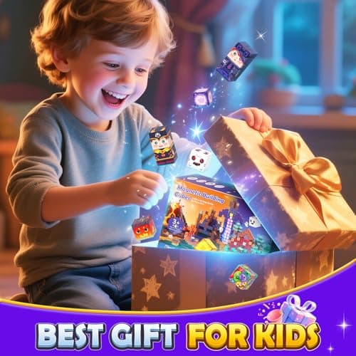 Playtigo 154PCS Magnetic Blocks Mine Magnet World Block Cubes Toy with Magnet Board for Kids Ages 4-8, Magnetic Tiles Kids Sensory Birthday Gifts Game Toys for Boys & Girls Ages 3+ - Thumbnail 6