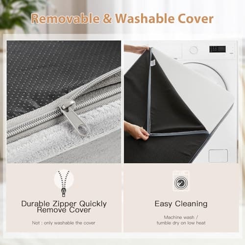 WNPETHOME Orthopedic Dog Bed for Crate, Waterproof Extra Large Dogs Bed with Removable Washable Cover, Multi-Needle Quilting Dogs Crate Beds - Thumbnail 4
