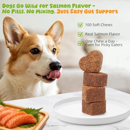 Pounzene Dog Allergy Itch Chew, Skin Relief & Seasonal Support, Bacon 120ct - Thumbnail 2