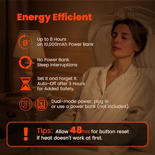 Amélie Home Heated Faux Fur Reading Pillow 3 Temperature Backrest for Sitting in Bed Support Cushion, USB-Powered(No Power Bank Included) Warming (113°F-131°F), 3H Auto Shutoff, Ivory, 26 Inches - Thumbnail 2