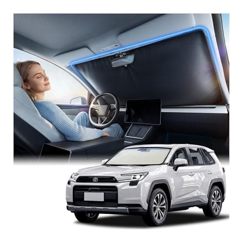 Nmoiss Ice Silk Air-Cooled Car Windshield Sun Shade, [Enjoy Superior Coolness & Comfort] 84.2% Heat Insulation UPF>50 UV Block, Interior Protection, Universal Fit for Car SUV Truck, Large 64" x 34" - Image 1