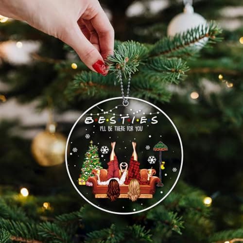 Best Friend Ornaments for Women, Friends Ornaments for Christmas Tree, Friendship Ornament, Bestie Ornament for Women Christmas, Friendship Gifts - Thumbnail 6