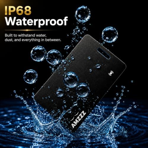 MFi Certified Wallet Tracker Card, Ultra-Slim 0.07in Rechargeable Item Finder, Compatible with Find My App (iOS Only), IP68 Waterproof Bluetooth Tracker Perfect for Wallets, Bags, Passport - Thumbnail 6