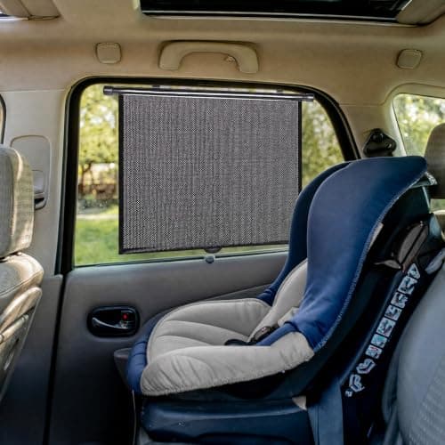 PLTCAT 2 Pack Large Car Sun Shade Side Window for Baby, Roller Vehicle Shades Sun Protection Shade for SUV Truck Side Window(Large-18''x20'') - Thumbnail 6