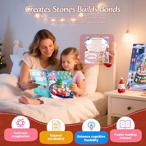 CutteeyFyry 4PCS Paint by Number Sticker Book - Christmas Crafts & Acitivity Puzzles Book for Kids Ages 4-10, Travel Toys for Road Trip & Airplane,Perfect Christmas Gifts & Basket Stuffers for Kids - Thumbnail 6
