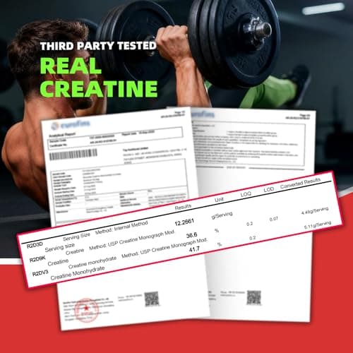 NSF Certified Creatine Gummy - Creatine Monohydrate Gummies 5000mg for Men & Women -120 Gummies Advanced Formula, Muscle Strength, Muscle Builder, Energy Boost, Pre-Workout Supplement-Strawberry - Thumbnail 3