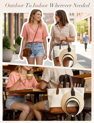 Niveaya Magnetic Hat Clip for Travel, Strong Magnet Holder for Hats, Chic Hands-Free Travel Essentials for Beach Cruise Vacation, Secures Hats on Tote Bags Purse Backpacks Luggage, 1-Pack Black - Thumbnail 4