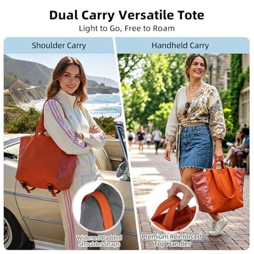 Laimeiwee Tote Bag for Women, Lightweight Gym Travel Bags with Yoga Mat Strap, Wet Pocket, Shoe Bag & Cosmetic Pouch, 3-PC Set Versatile Tote for Workout Fitness Pilates Swimming Work Stylish Handbag - Thumbnail 5
