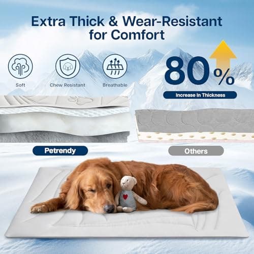 Petrendy Dog Cooling Mat, 59"x40" Cooling Mat for Large Dogs, Arc-Chill Cold Fabric Delivers Rapid and Lasting Cool (Q-Max>0.5), Portable & Washable Pet Pad for Summer - Thumbnail 5